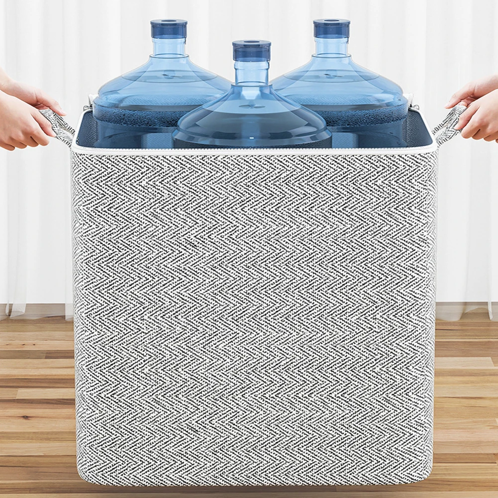 Clothes Storage Baskets Foldable Clothes Storage Bins Multifunctional Large Capacity with Handle Zipper Household Closet Storage