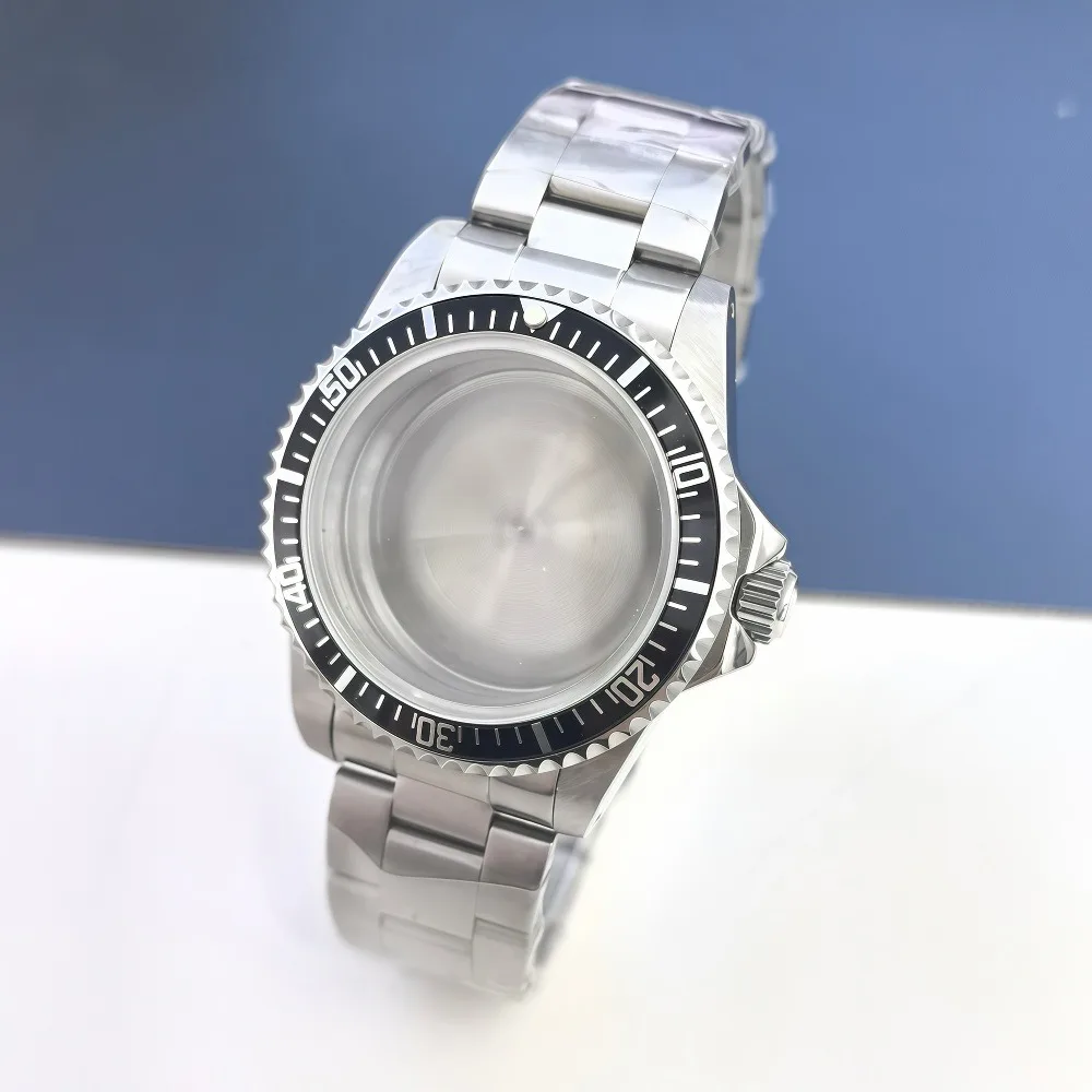 39.5 ملم NH35 إكسسوارات الساعة حافظة عتيقة، NH35، NH34، NH36 حركات، مادة الفولاذ المقاوم للصدأ، إطار ألومنيوم، زجاج مستدير