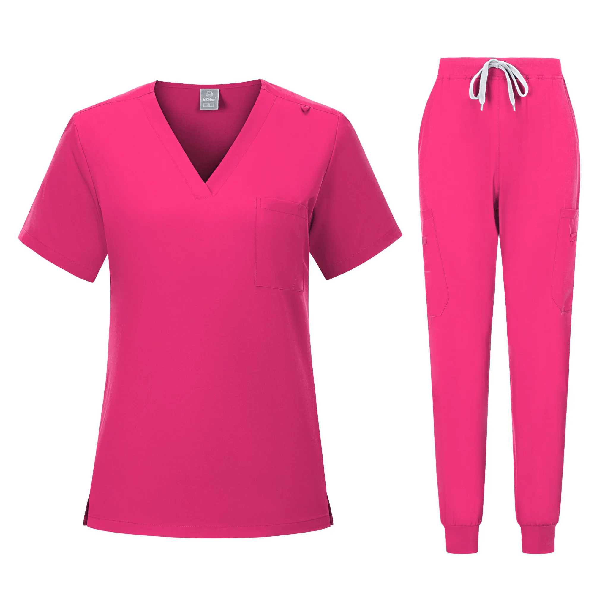 Cheap Price Purple Jogger Leg Pants Medical Nurse Doctor V-Neck Women Nursing Uniform Sets Mint