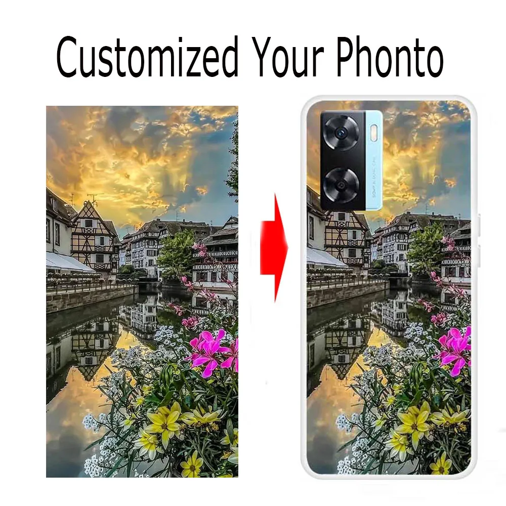 Чехол с фотографией по индивидуальному заказу для OPPO A57 A77 4G A57S, прозрачная задняя крышка из ТПУ, изображение телефона «сделай сам», для OPPO A98 5G A79 A77S A91 A12, название корпуса