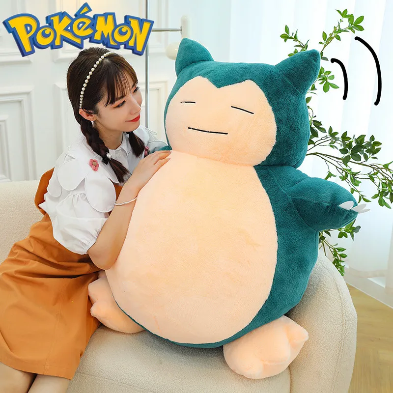 Pokemon Cute Snorlax Anime Movie Pocket Monsters Plush Toys Pokémon Monster Cartoon Snorlax New Rare Soft Stuffed Doll For Kids