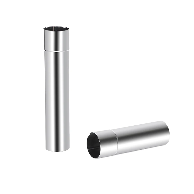 Stainless Steel Stove Pipe Chimney  Stove Boiler Exhaust Pipe Flue Liner 20cm/30cm/40cm/50cm