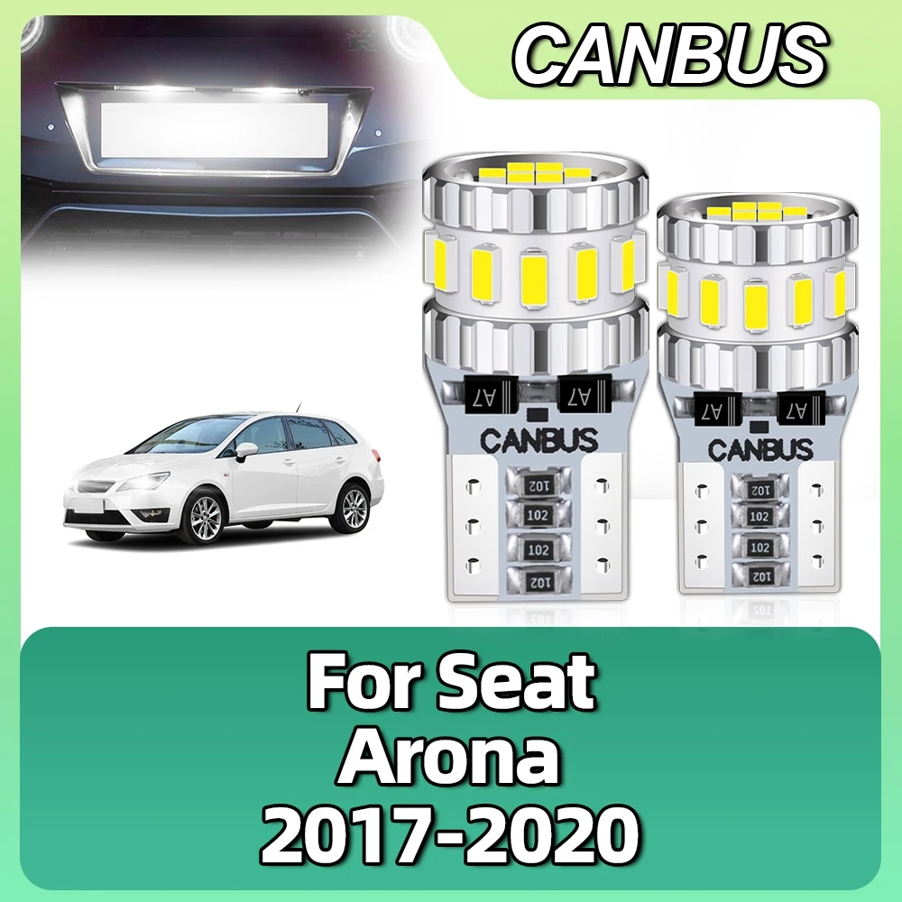 

Canbus W5W T10 LED Bulb Side Signal Packing Reading Map Lamp 168 194 Car License Plate Lights For Seat Arona 2017 2018 2019 2020