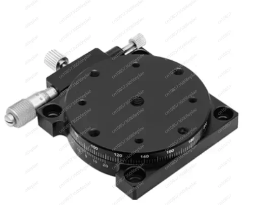 R Axis 125mm RS125-L Manual Sliding Table 360Degree Rotation Precision Displacement Angle Adjustment Platform Optical Micrometer