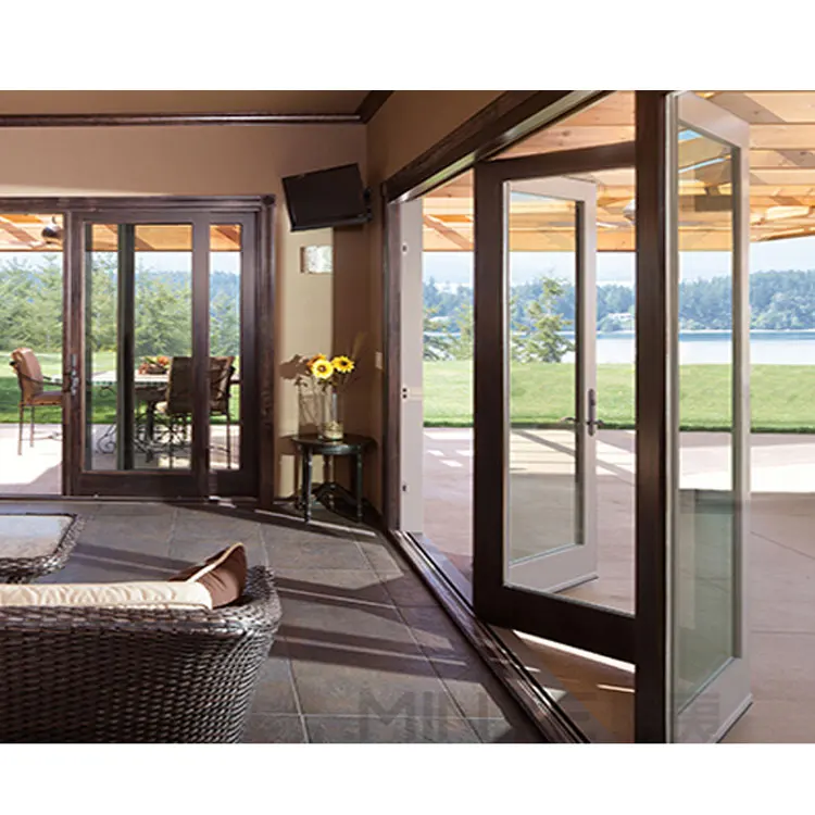 Customization Aluminum Slider Folding Doors/aluminium Ykk Folding Door/japanese Folding Doors