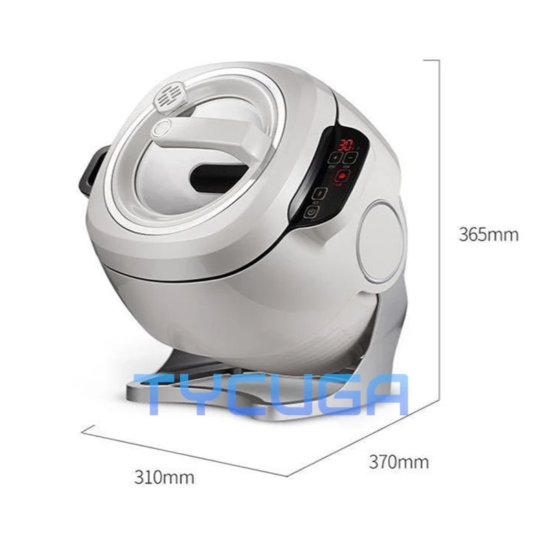 6L Automatic Stir Frying Machine Household 2000W Intelligent Electric Cooking Wok Pot Non-stick Multifunctional Cooker Pot 220V