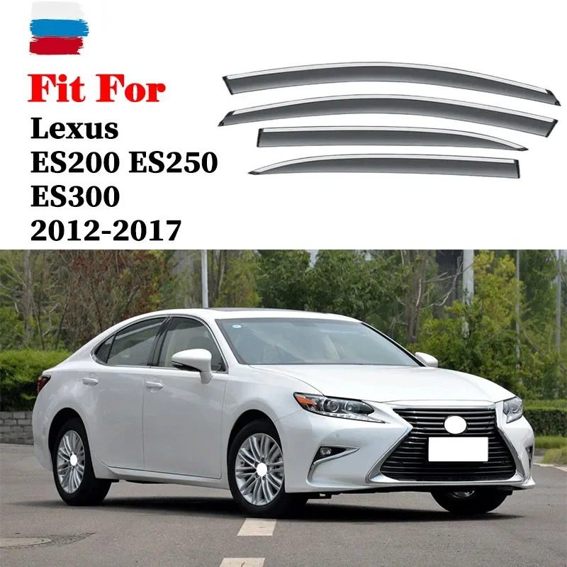 FOR Lexus ES ES200 ES250 ES260 ES300 window visor car rain shield deflectors awning trim cover exterior car-styling accessories