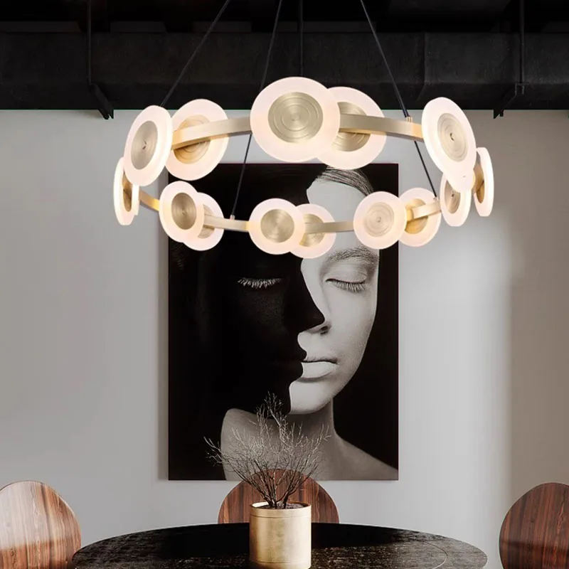 Modern Home Decor LED Pendant Light Chandelier Hanging Lamp for Living Room Dining Room Bedroom Kitchen Indoor Lighting Fixture