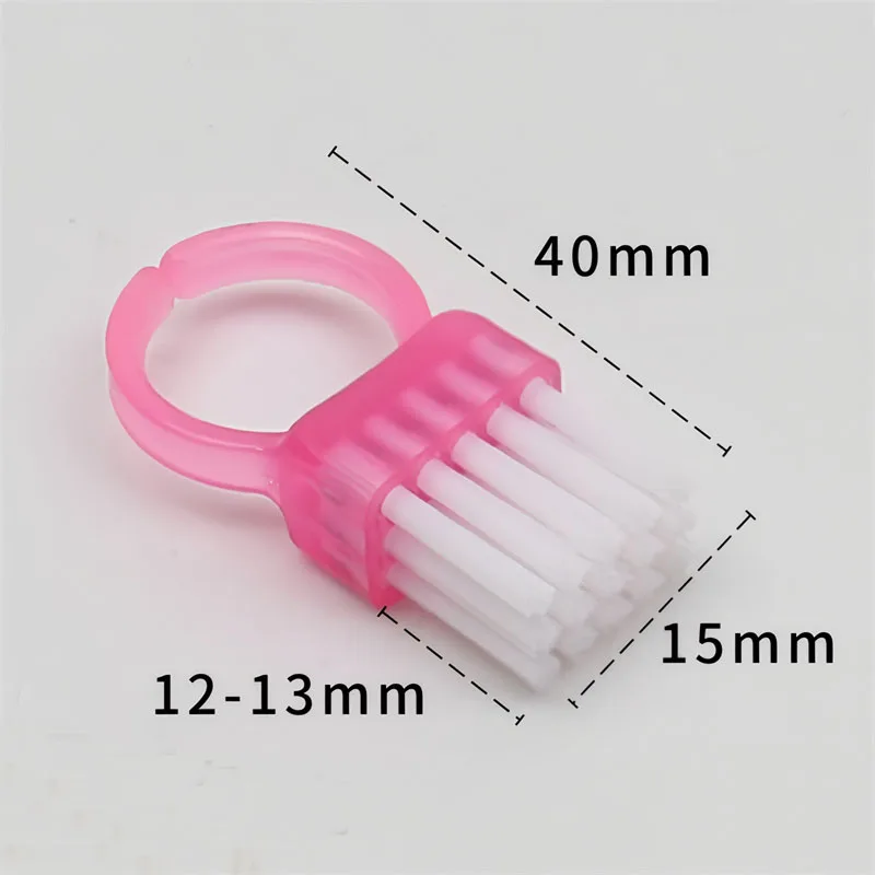 10/20 szt. Pędzli w kształcie pierścienia do czyszczenia paznokci Profesjonalne narzędzie do usuwania żelu do paznokci, pudru i pyłu do paznokci Salonowe pędzle do czyszczenia paznokci