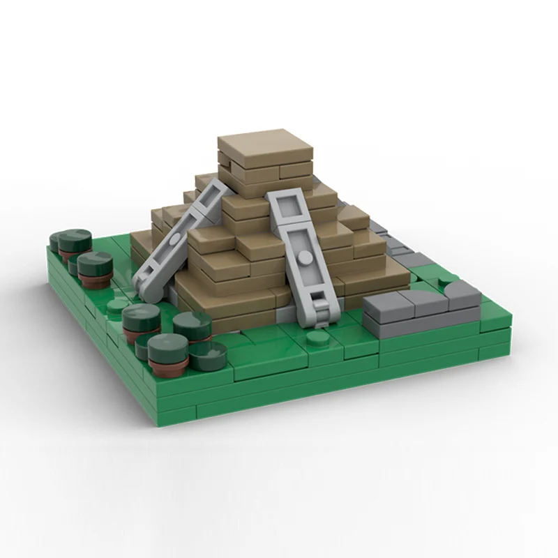 Stadtansicht-Modell MOC Bausteine Antike Stadtruinen Modulare Technologie Kinder-Urlaubsgeschenke Zusammenbaubares Spielzeug-Set