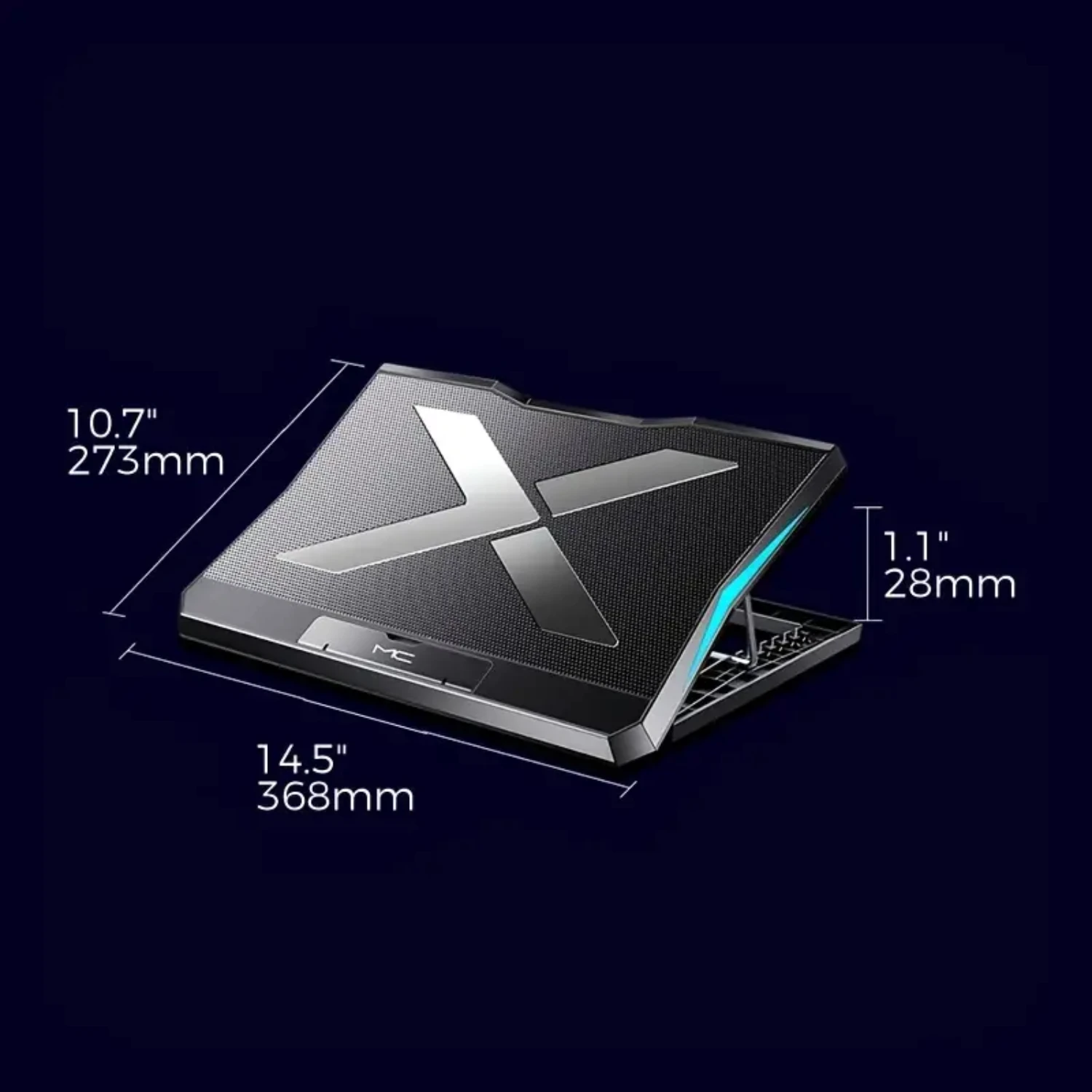 Convenient and Foldable Laptop Cooling Stand for Desktop - Adjustable Portable Radiator Bracket for Gaming and Books - Comfortab