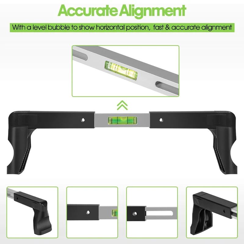 Herramienta de alineación de nivel de volante para vehículos de pasajeros, furgonetas y camiones con diámetro interno del volante 270 mm-340 mm