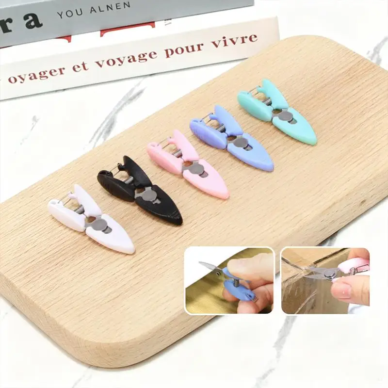 Mini Pocket Scissors Portable Compact Size Stainless Steel Metal for Office Embroidery Thread Snips Craft Cross  Student Use