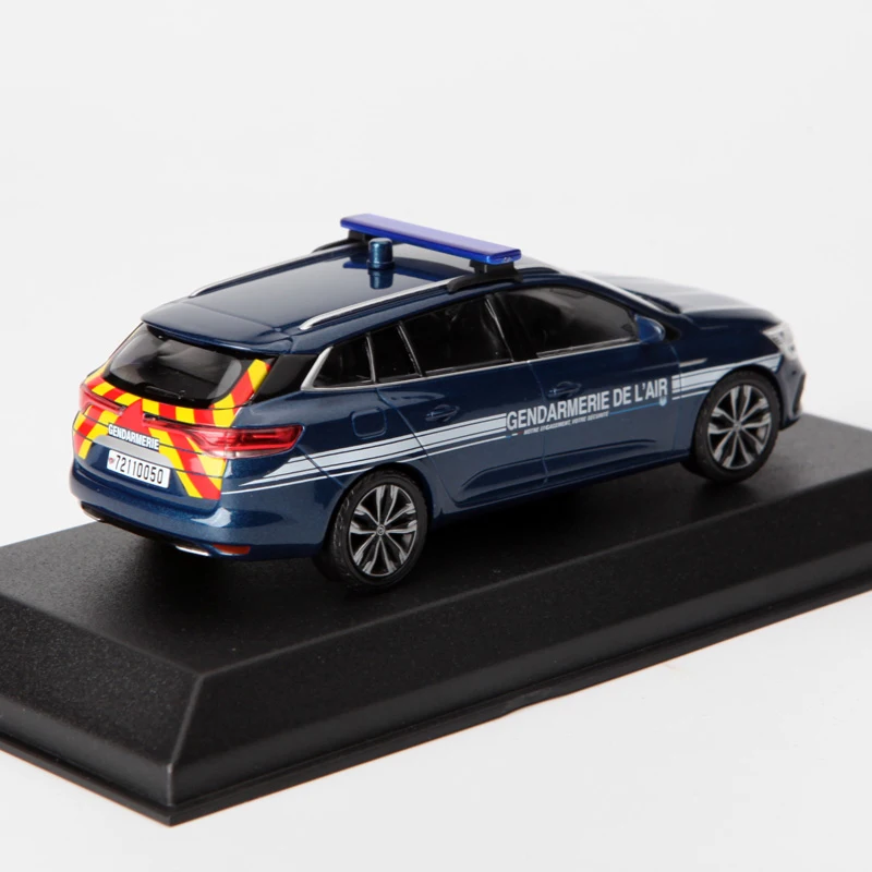 NOREV 1:43 Scale Diecast Alloy MEGANE SPORT TOURER 2022 Toys POLICE Cars Model Blue Classics Adult Souvenir Gifts Static Display