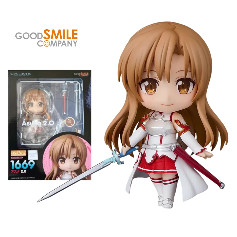 

In Stock Original Good Smile Company Nendoroid 1669 Sword Art Online Asuna 2.0 Action Figure Anime Figure Doll Ornaments Model