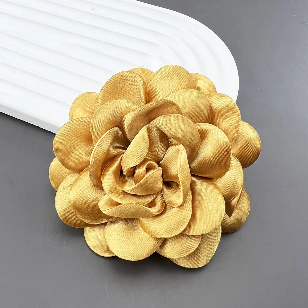 10cm Sponge Flower Cloth Handmade Brooch Pin Exquisite Multifunctional Clothing Accessory Korean Style Corsage