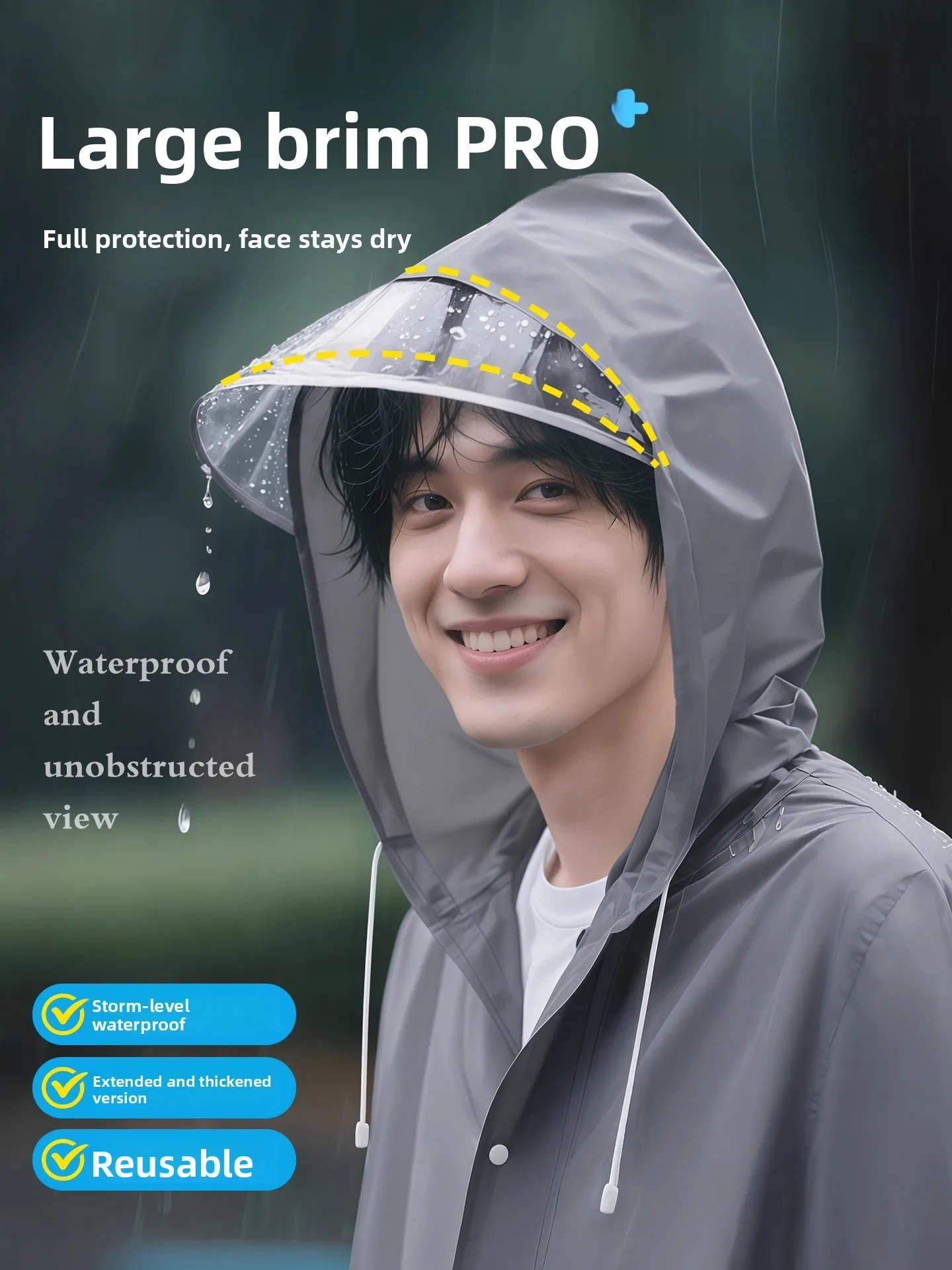 Thiened Long Rainco…