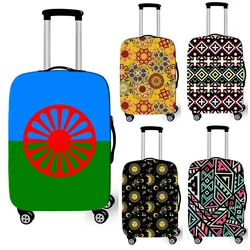 Gypsy Romani Flag Graphic Print Luggage Cover Travel Accessories Anti-dust Suitcase Protective Covers Elastic Trolley Case Cover