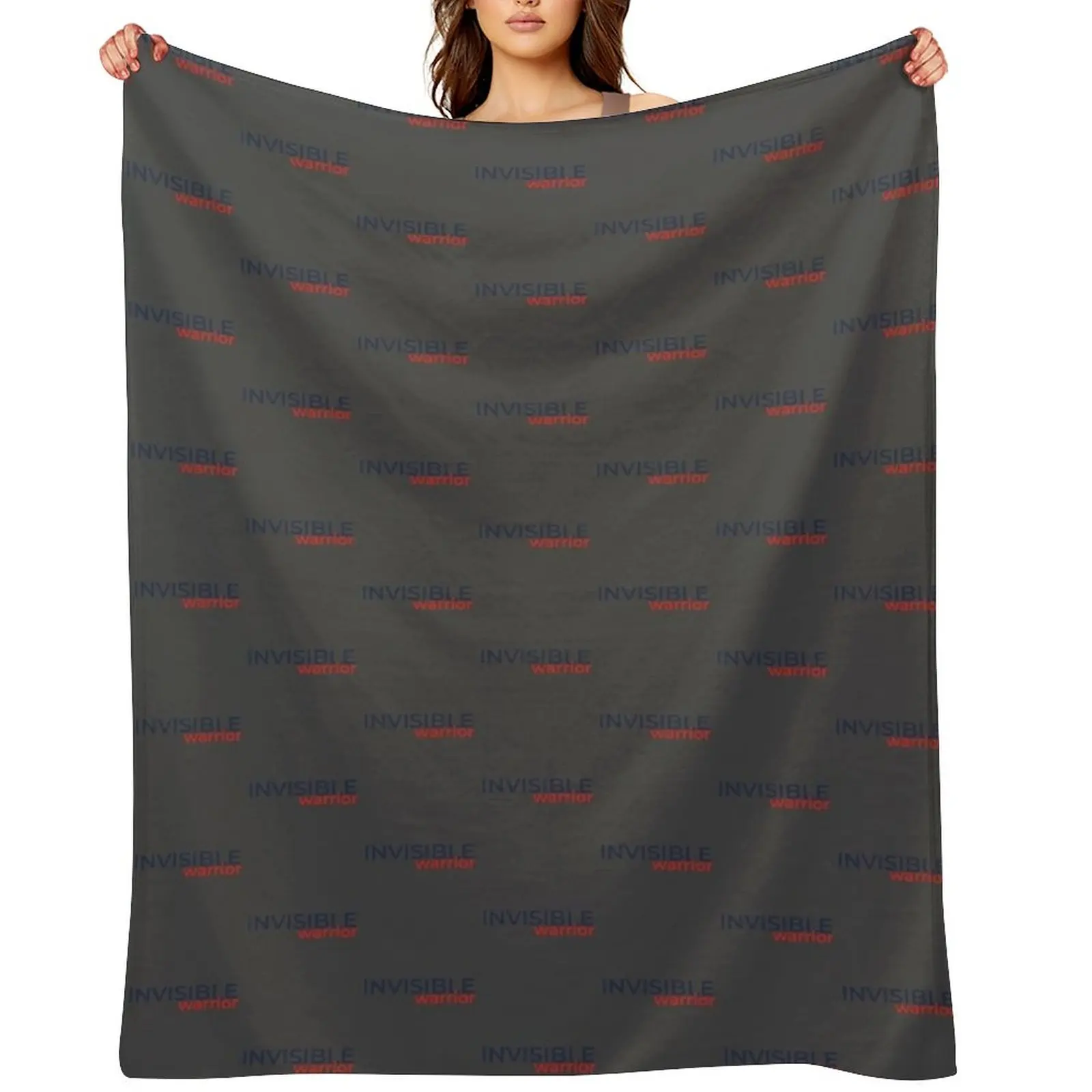 

INVISIBLE WARRIOR Throw Blanket Luxury Designer Giant Sofa blankets and throws Designers Blankets