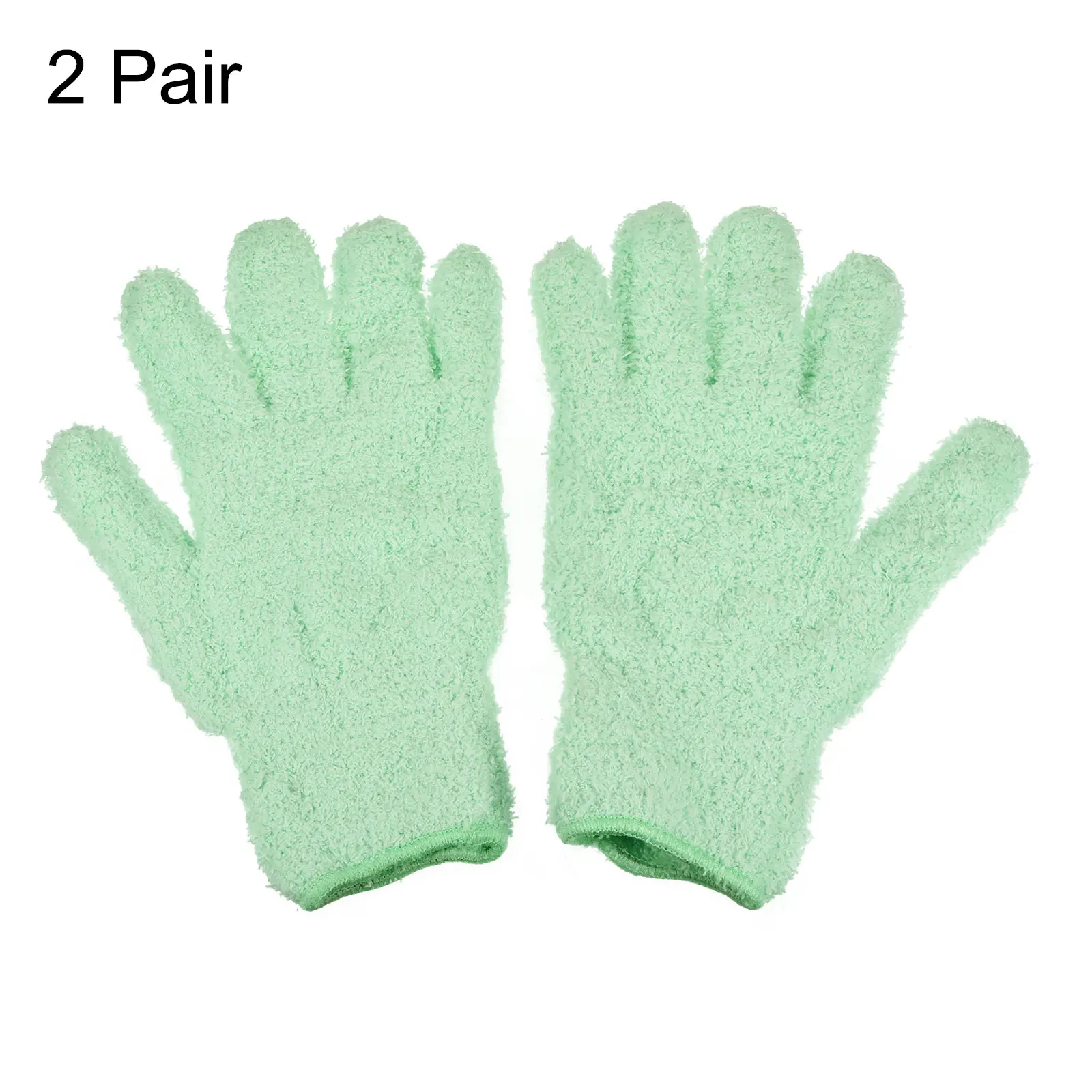 

Dusting Cleaning Gloves Microfiber Mittens for Plant Blinds Lamp Window, Mint Green 2 Pairs