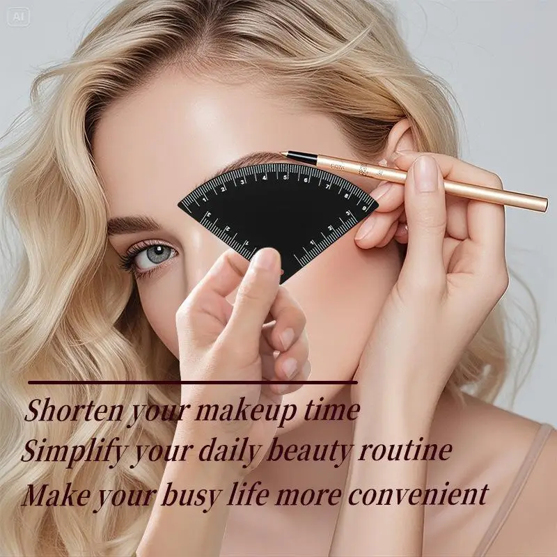 رسم سريع تصميم الحاجب حاكم Microblading أداة رسم الخرائط تشكيل تجميل دائم رسم دليل حاكم لوازم الوشم إعادة الاستخدام