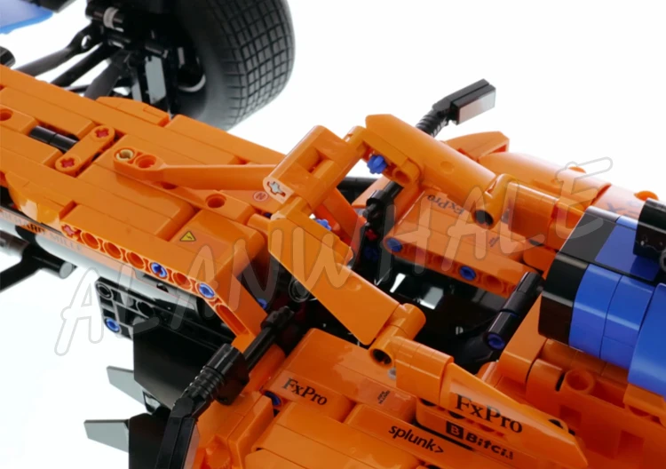 Voiture de course technique orange, 1432 pièces, moteur 2022 à intervalles F1 V6, jouets de nuit de construction compatibles avec le modèle, 88703