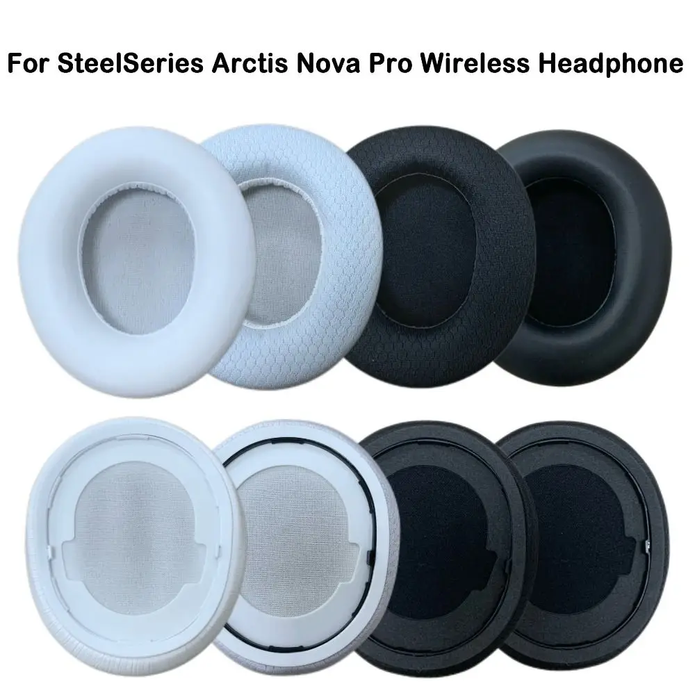 1Pair Replacement Ear Pads Repair Parts Soft Headset Earpads Memory Foam for SteelSeries Arctis Nova Pro Wireless Headphone