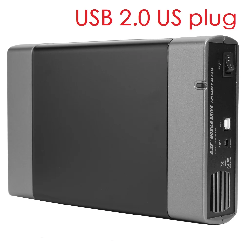 5.25 بوصة USB 3.0 SATA محرك الأقراص الضوئية الخارجية الضميمة صندوق محول لنظام التشغيل Windows 7 لأجهزة Mac PC #3
