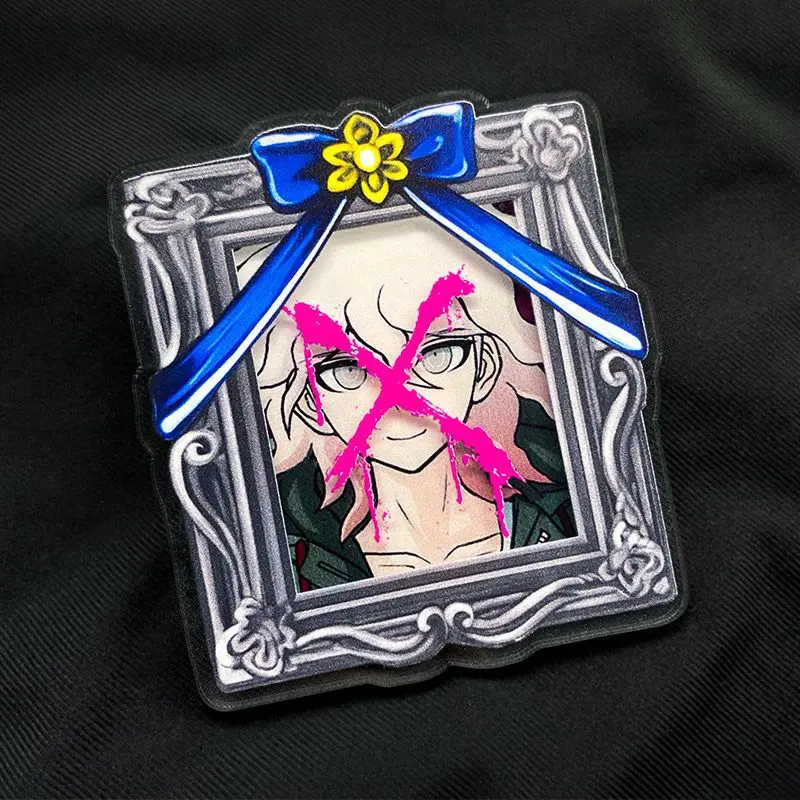 2025 أنيمي 7X7.5 سنتيمتر Danganronpa صورة الاكريليك حامل Nagito Komaeda Kaede Akamatsu Hinata تأثيري هدية