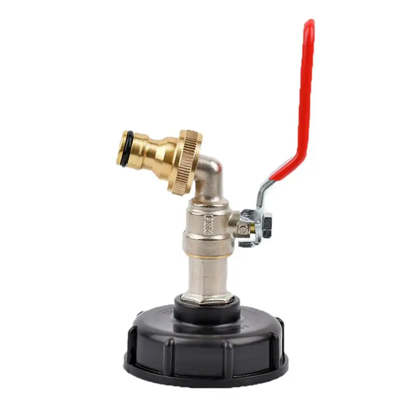 Rank! IBC Tank Alloy Tap Adapter S60X6 Coarse Thread Valve Fittings Garden Hose Connector Metal Drain Tool