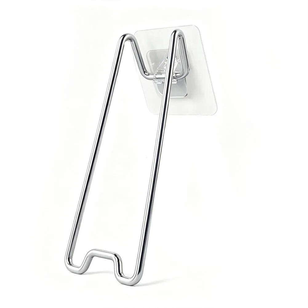 Stainless Steel Adjustable Picture Frame Holder for Wall Mount No Drill No Damage Photo Display Stand Silver 13x5x2.3cm