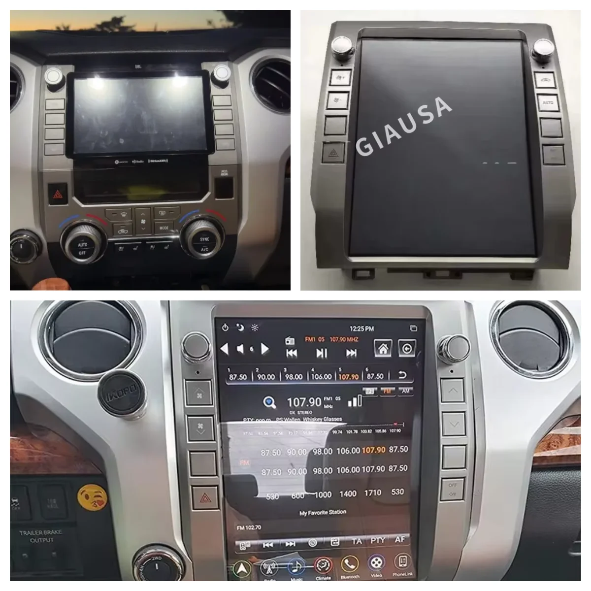 Android 14 Car Radio For Toyota Tundra 2015 2016 2017 2018 2019 2020 Car multimedia player head unit wireless carplay Auto radio
