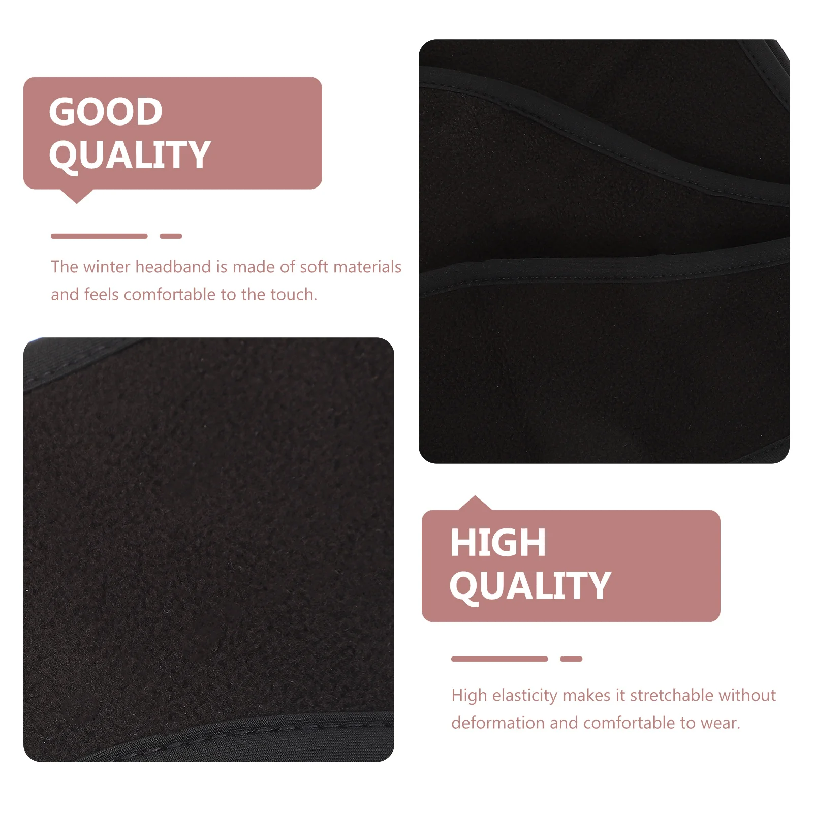 

3Pcs Windproof Winter Headband Polar Fleece Elastic Ear Warmer Cycling Running Outdoor Head Wrap Warm Sports Hairband