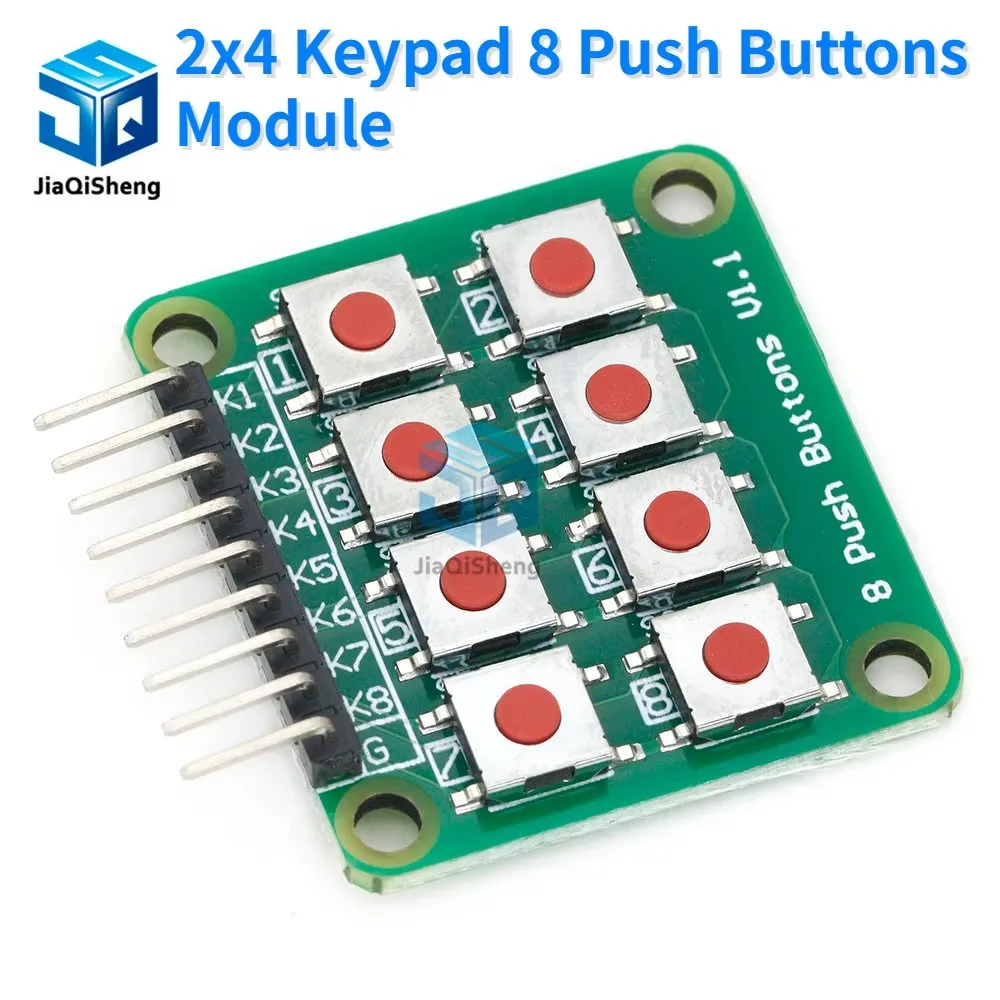 2x4 Keypad 4x2 Keypad 8 Push Buttons V1.00 Key Board Matrix Keyboard Button for Arduino AVR PIC 2*4 Module AVR PIC