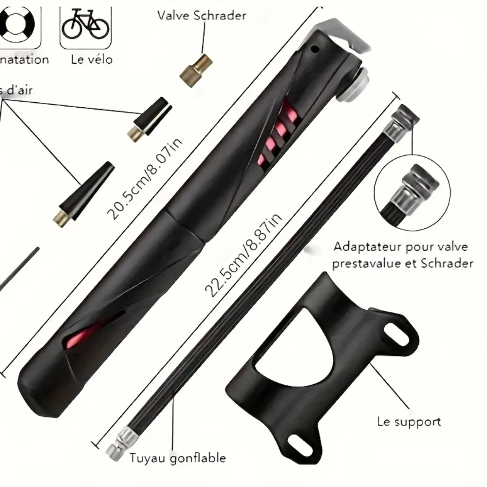 مجموعة أدوات إصلاح الدراجة - مجموعة محمولة متعددة الوظائف مع مضخة هواء وإصلاح الإطارات الخالية من الغراء ومفاتيح ربط للدراجات الجبلية/الطرق