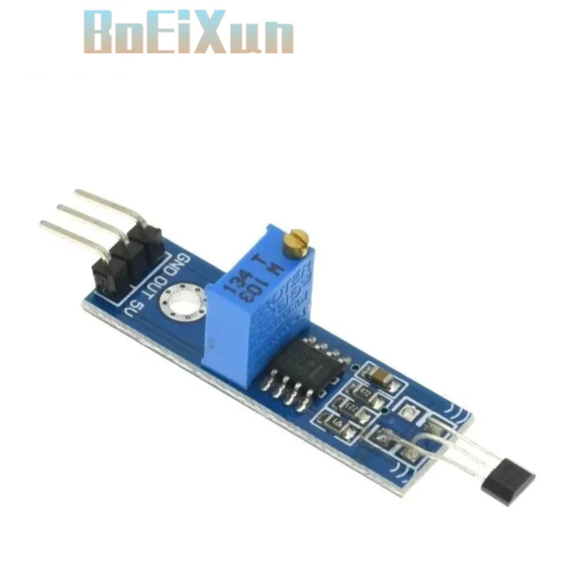 1-10PCS YS-27 Hall Effect Sensor Module Digital Switch for Speed RPM Revolution Counting Motor Rotation Detection 3.3V 5V