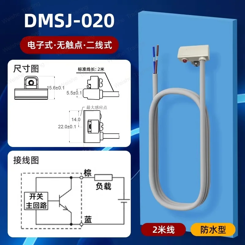Cylinder Magnetic Switch Sensor Electronic Reed Reed Two-wire Magnetic Control Proximity Switch Sensor