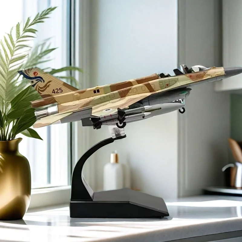 2024 New F16 Plane Model Toy 1:72 Scale F-16I Sufa Fighter Model Diecast Alloy Plane Aircraft Model Toy Static for Collection