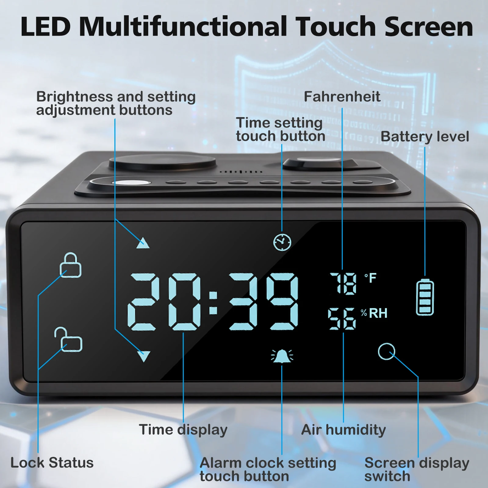 Portable Gun Safe Biometric Technology APP/Password/Fingerprint/Key Unlock Cold-rolled Steel Material Safe Security Box
