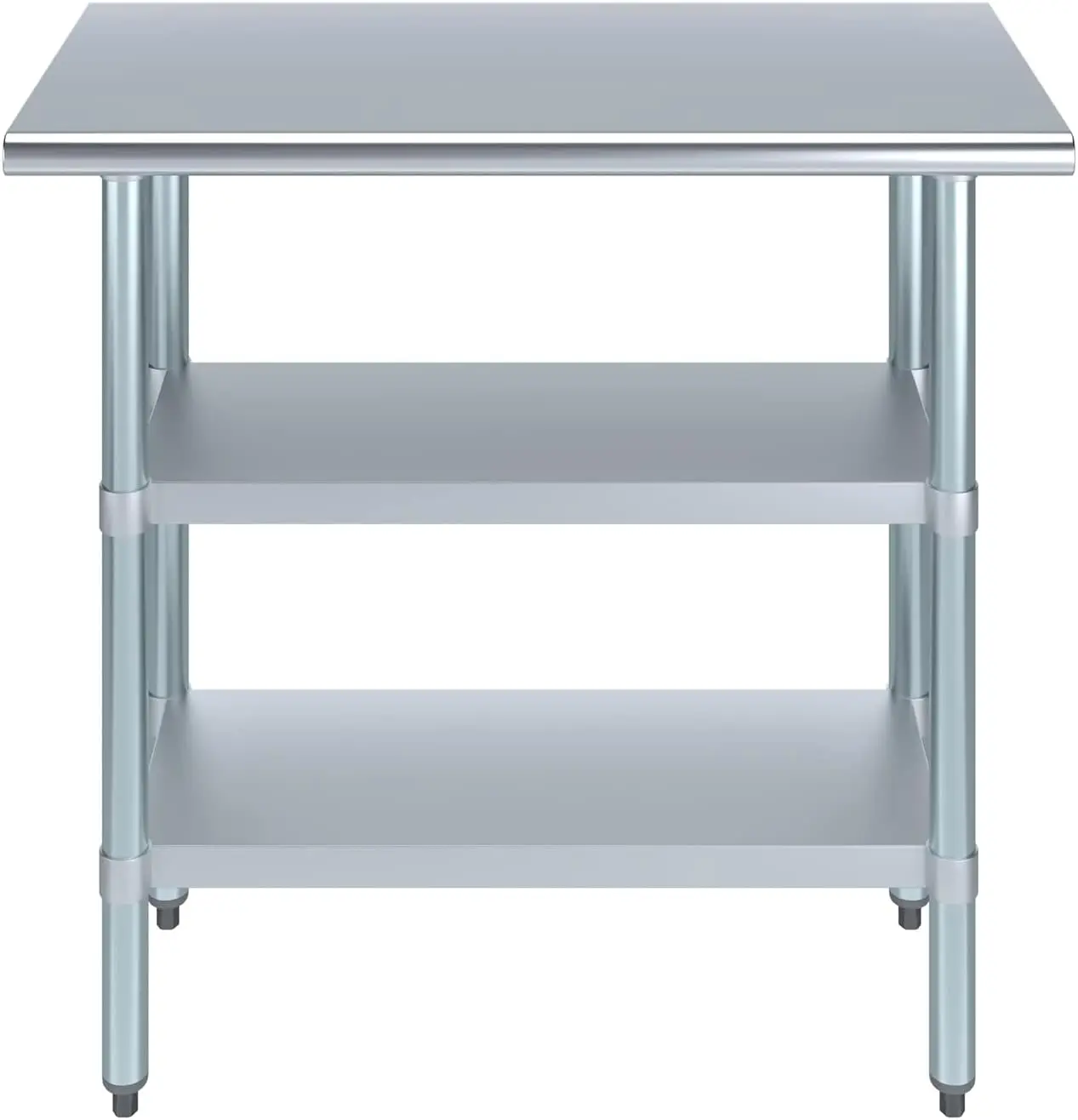 

Metal Utility Table | Commercial & Residential NSF Utility Table (Stainless Steel Table with 2 Shelves, 36" Long x 18" Deep)