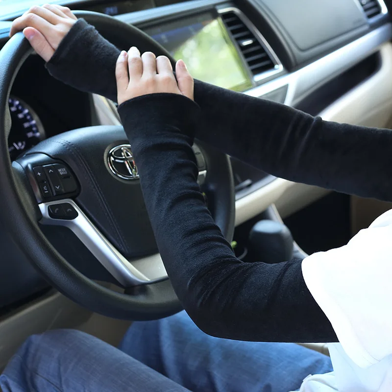 Cashmere Warm Cuff for Women Lengthened Arm Cuff for Autumn and Winter Sleeve for Driving Men Thicker Padded Sleeve Elbow Guard