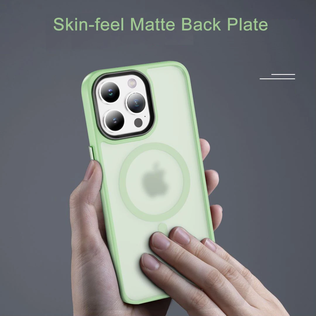 for Magsafe Wireless Charging Magnetic Phone Case for iPhone 16 15 13 14 12 11 Case Pro Max Plus Matte Shockproof Hard Cover