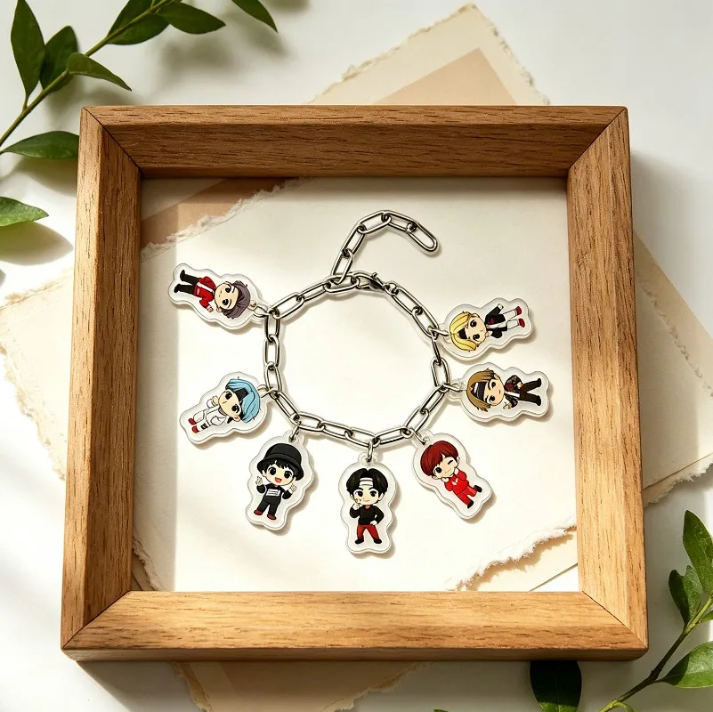 Charm-Armbänder KPOP Tier-Glocken Armreif Accessoires Koreanische Armbänder für Frauen Paar-Armband Bestes Geschenk für Freundinnen – Detail 2