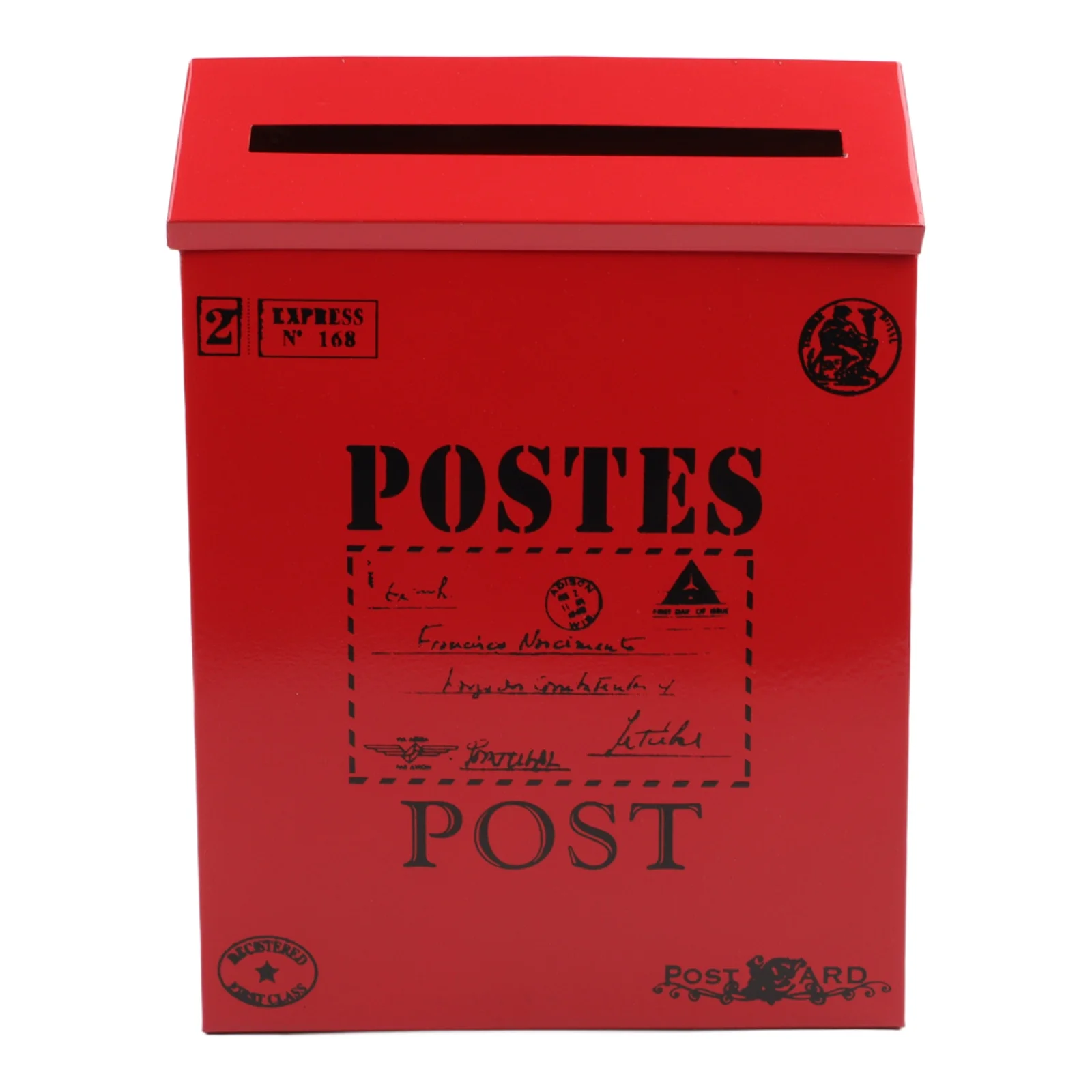metal mailbox with rustic European design for wall mounted use adding charm to For Home decor and photography props