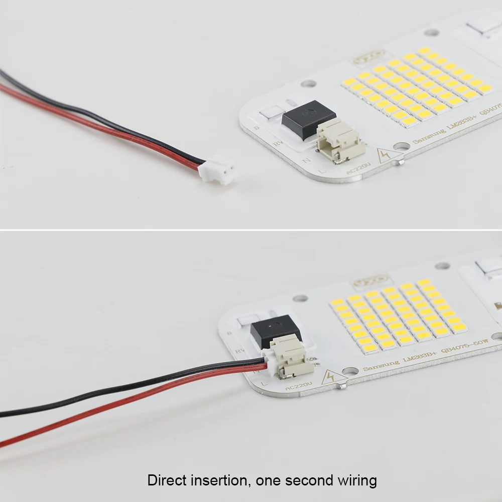 

50W Hydroponic LED Grow Light DIY DOB Dimmable 660nm for Indoor Plant Nursery Flower Sam-sung LM283B Input 220V AC COB Chip