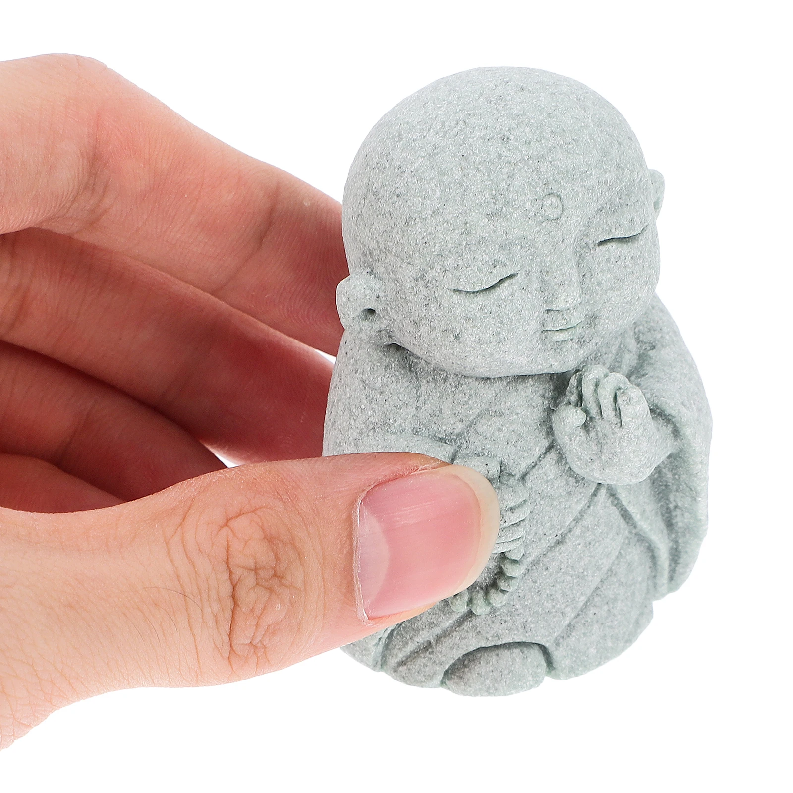 

Buddha Statue Home Decor Garden S stone Desktop Craft Zen Statues For Layout Small Buddha