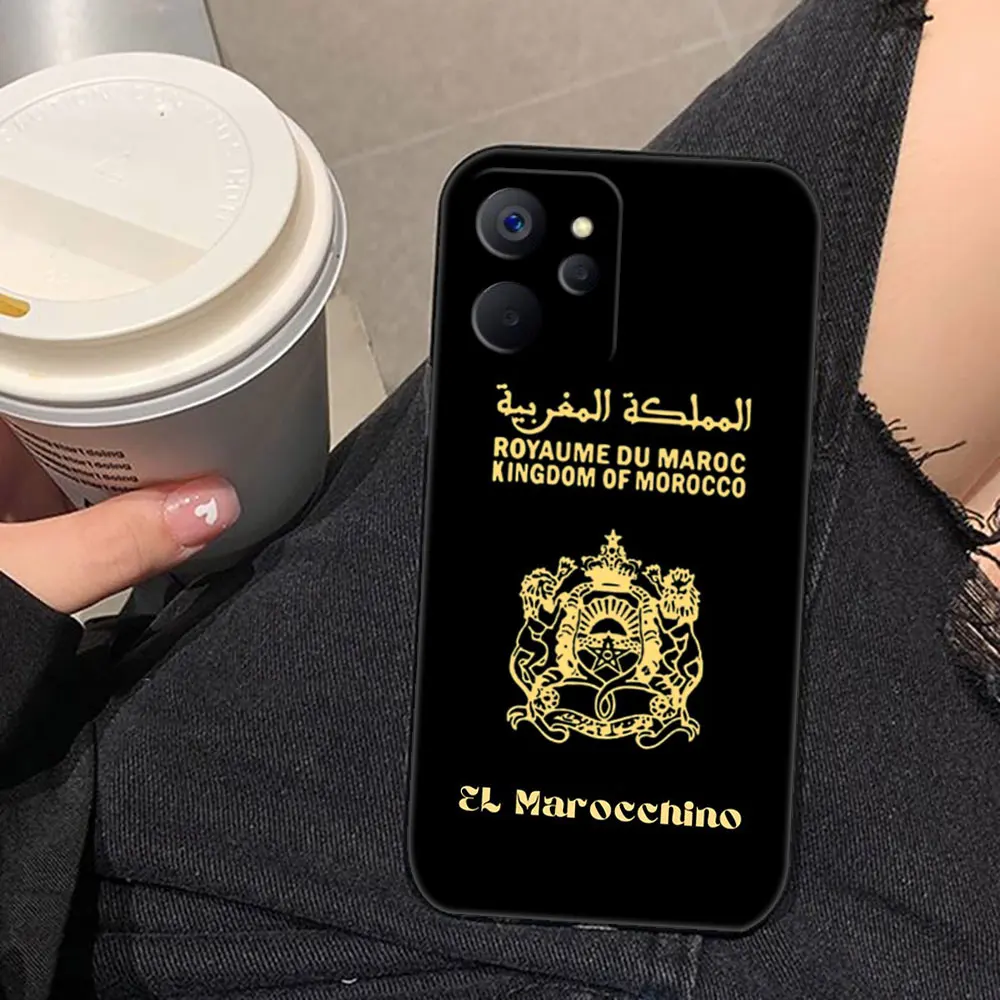 Marocco Bandiera Passaporto Foto Personalizzata Cassa Del Telefono Per OPPO Realme 14 13 12 11 10 9 9I 8 8I 7 7I 6 5 5I 5S Pro Plus Caso Funda Shell