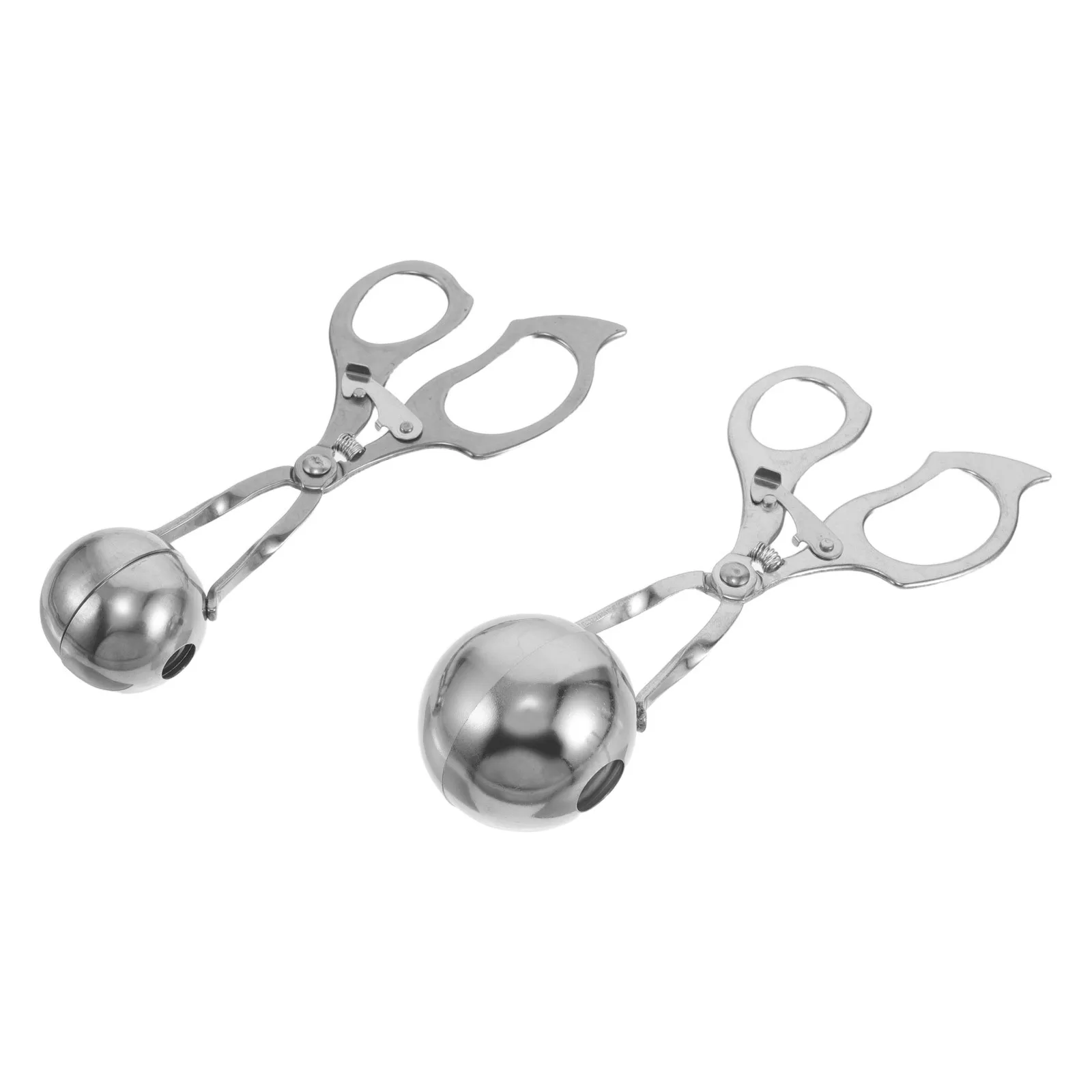 

2Pcs Stainless Steel Meatball Maker Meat Baller Tongs Non Stick Meat Scoop Ball Maker Clip Kitchen Utensil Meatball Shaper Scoop