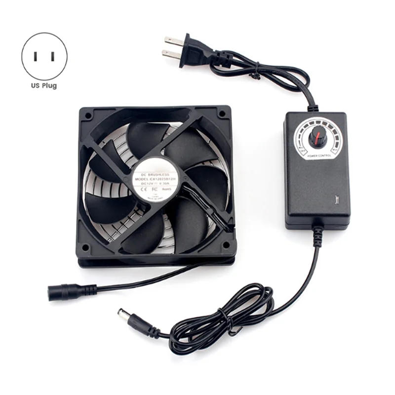 EMECE-Cooling Fan With Belt Controller Multi Functional Chassis Workstation Cooling Fan US Plug