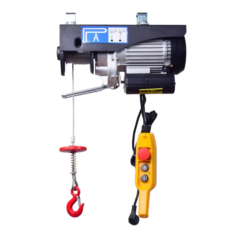 Mini Electric Wire Cable Hoist Overhead Crane Lift 100kg -1200kg